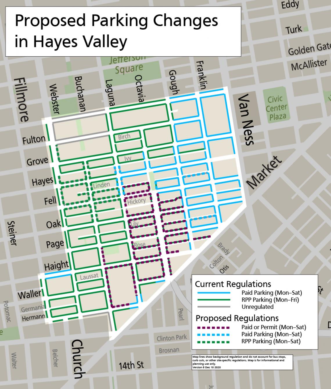 Proposed Parking Changes in Hayes Valley